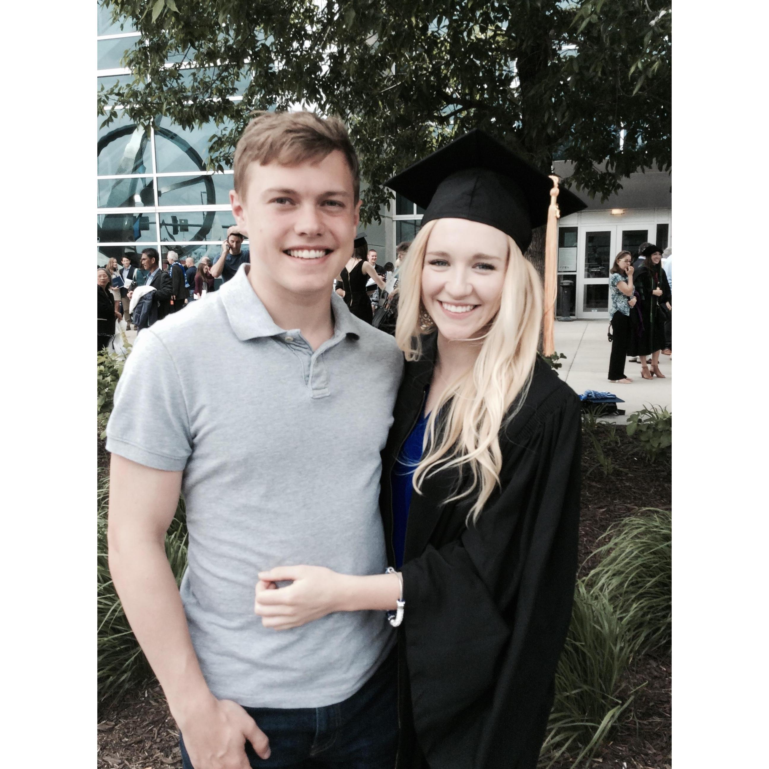 This was when James drove up for the weekend to attend my graduation from Creighton!