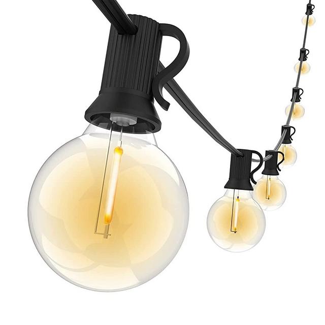 LED String Lights Outdoor, 150Ft Globe String Light with 75+2 (Spare) 1W G40 Shatterproof PC Bulbs, Dimmable Patio Lights Waterproof Connectable Light String for Backyard Porch Cafe, 2700K Warm White