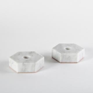 Hexagon Candle Holder, Set of 2