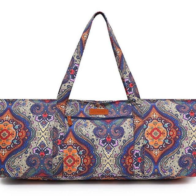 ELENTURE Large Yoga Mat Bag for 1/4-Inch 1/3-Inch 2/5-Inch 1/2-Inch Extra Thick Exercise Yoga Mat, Exercise Yoga Bag with Pockets and Yoga Mat Strap for Yoga Blocks