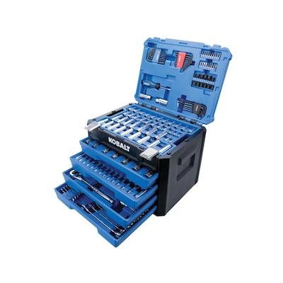 Kobalt 250-Piece Standard (SAE) and Metric Combination Polished Chrome Mechanics Tool Set (1/4-in; 3/8-in)