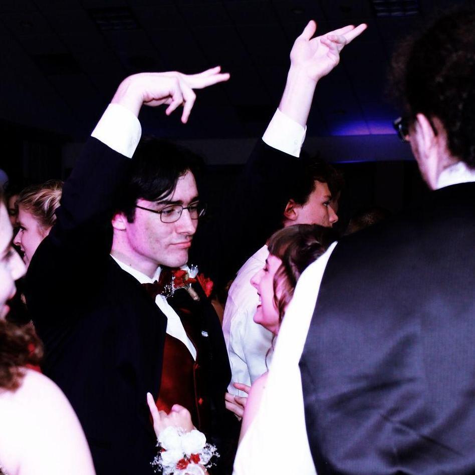 Shea breakin' it down during senior prom, 2018