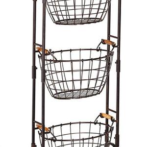 Mikasa Gourmet Basics - Gourmet Basics by Mikasa Harbor 3-Tier Wire Market Basket