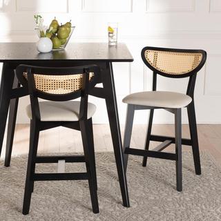 Dannell Mid-Century Modern Counter Stool, Set of 2