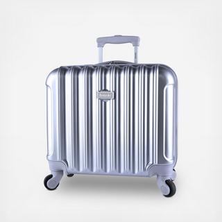 Kensie Metallic Hardside Rolling Briefcase