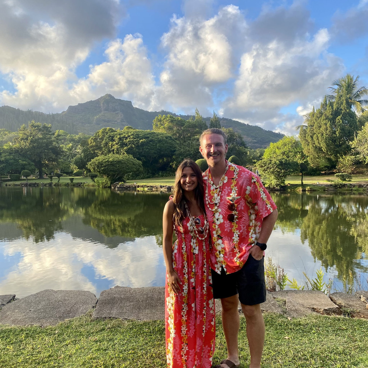 Evelyn's first luau in HI!