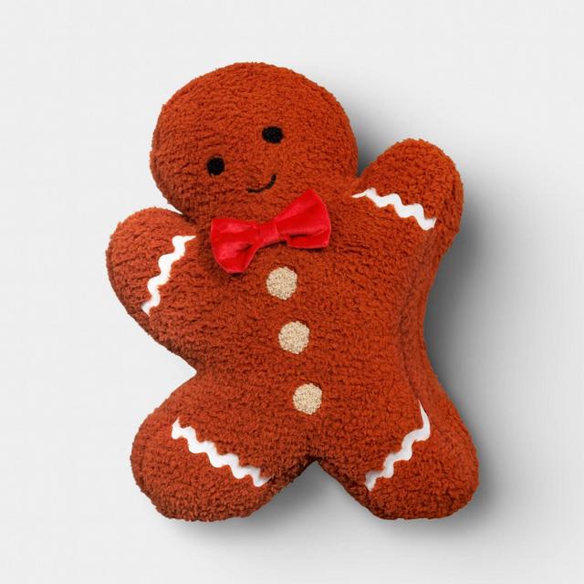 Christmas Gingerbread Man Throw Pillow - Wondershop™
