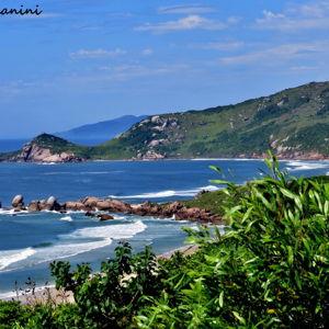 Surfing lessons at Praia Mole in Florianopolis, Brazil