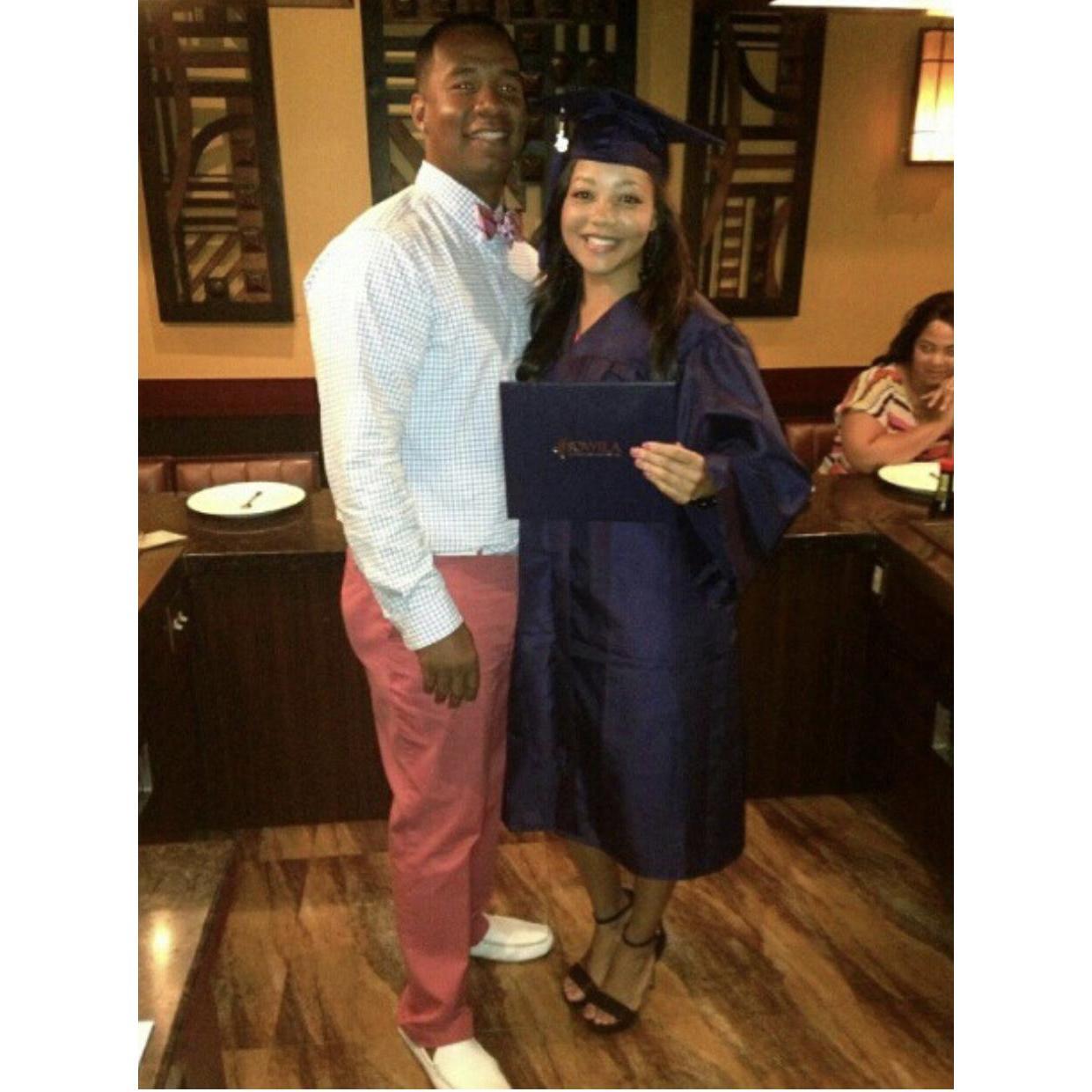 Receiving my 1st degree!