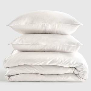 Bamboo Duvet Cover Set - White, King/Cal King