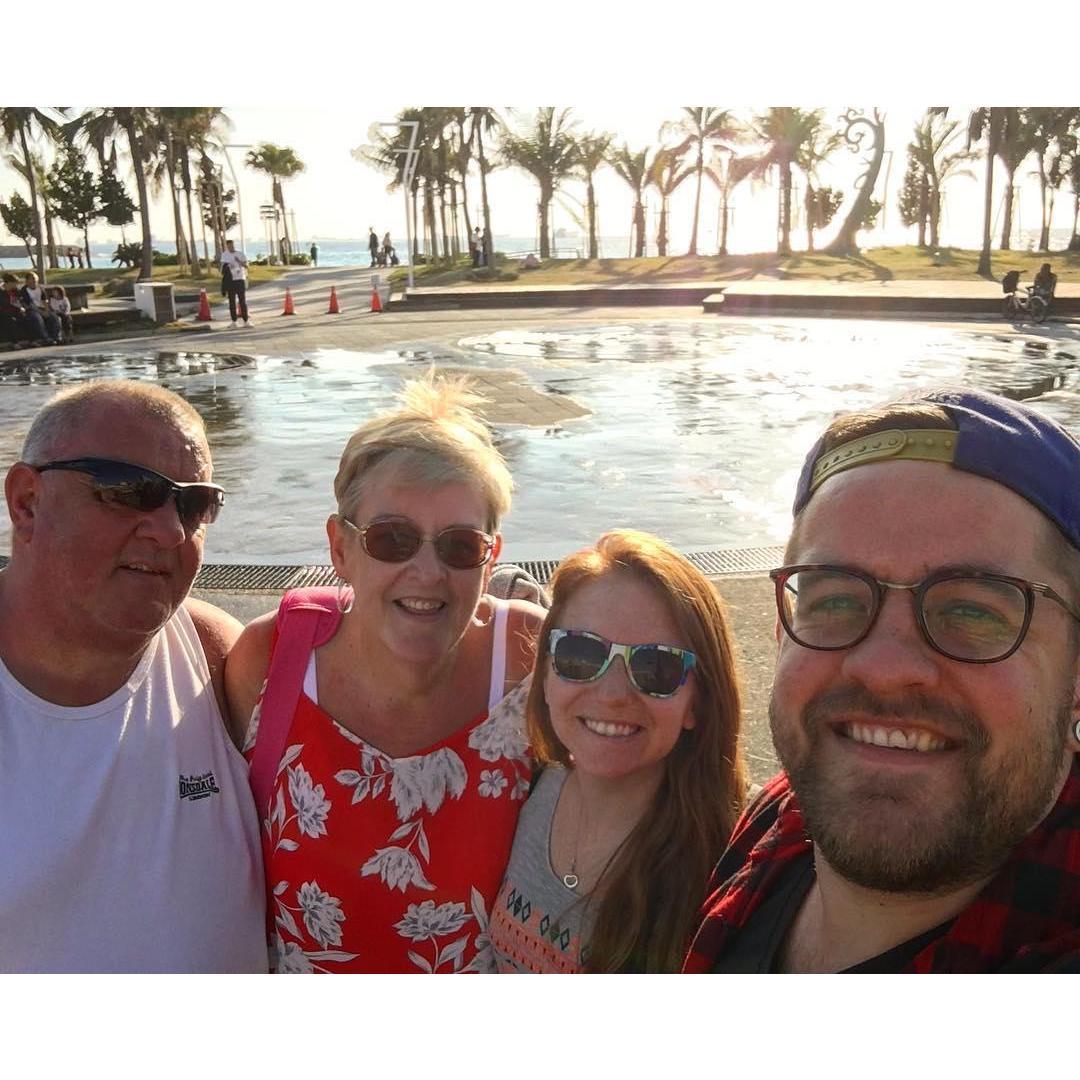 When Andy's parents came to visit us in Taiwan!