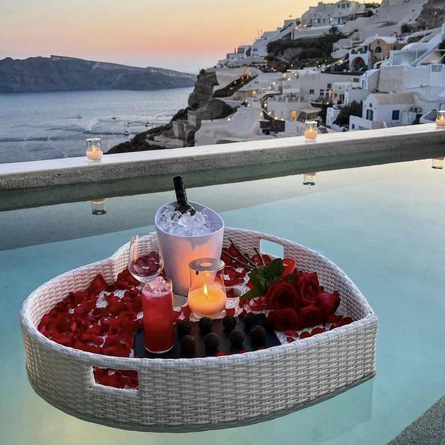 Floating Breakfast in Greece