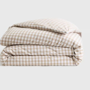 Organic Crisp Percale Duvet Cover - Full/Queen