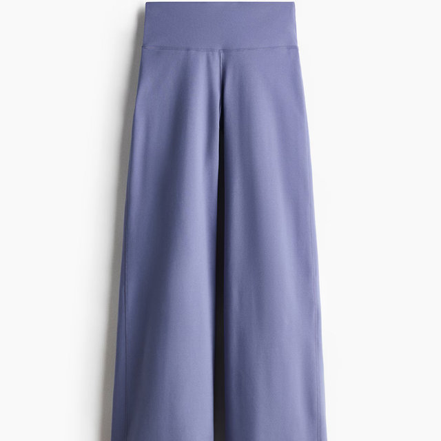 Wide-Leg Sports Leggings with SoftMove™ - Dusty violet, M