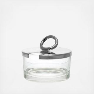 Vertigo Silver Plated Jam Pot