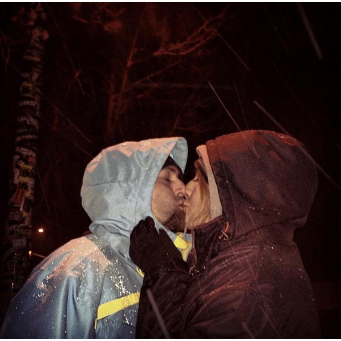 Snowing nights in Mammoth