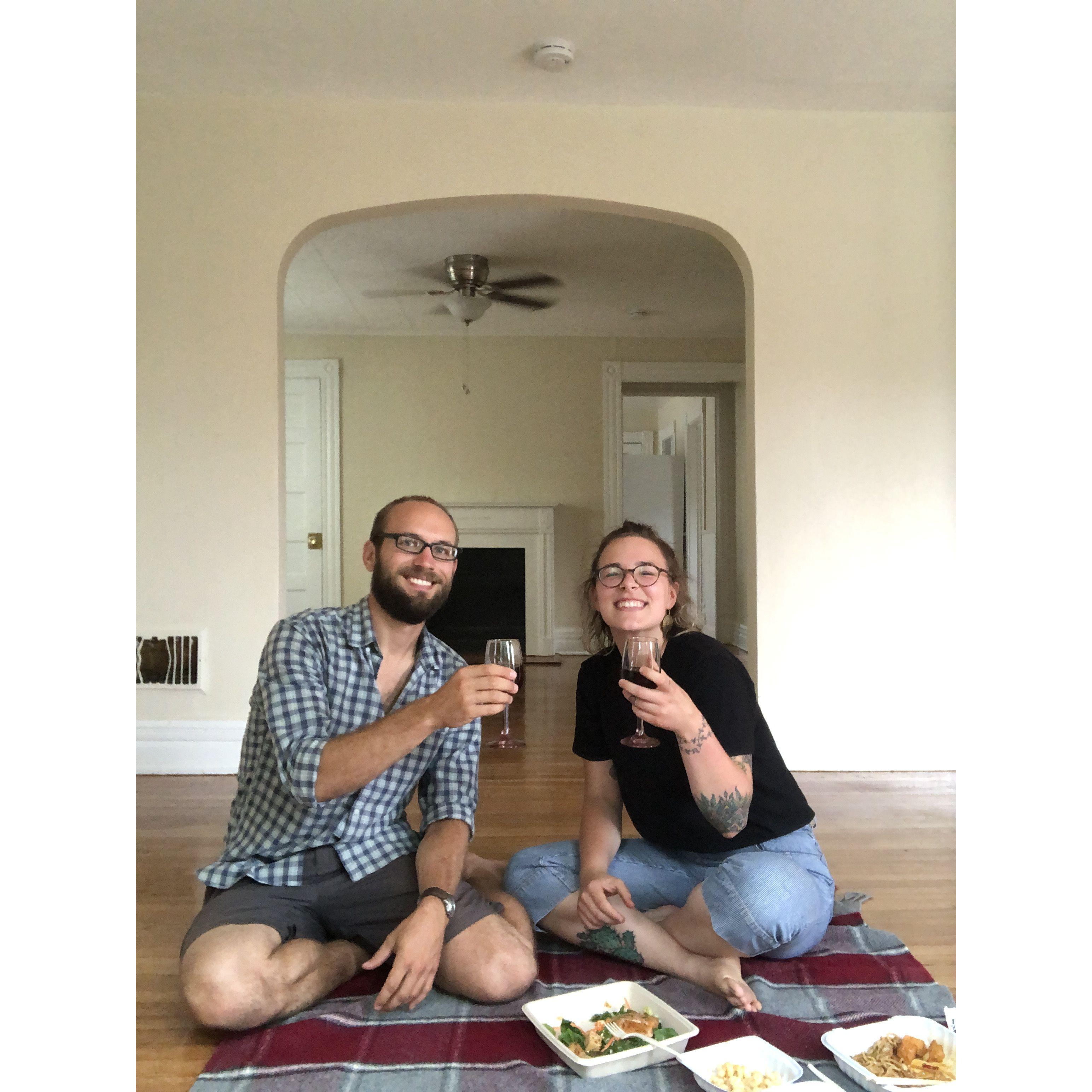 First meal in our first apartment together