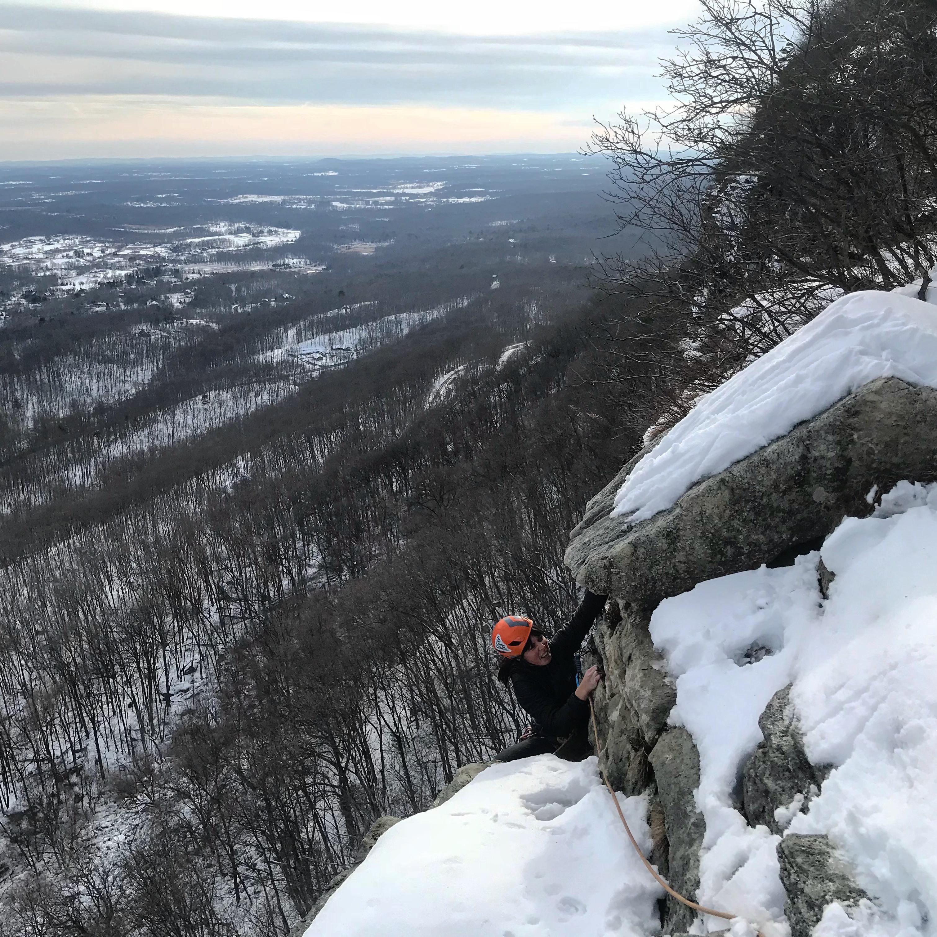 A little winter climbing