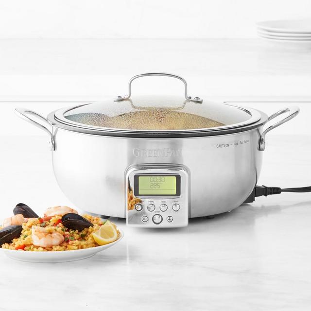 GreenPan™ Premiere Stainless Steel Essential Smart Skillet 6-Qt.