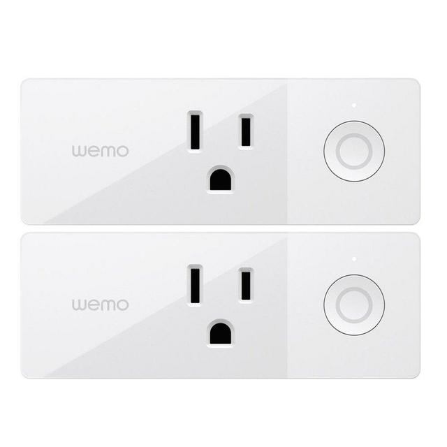 WeMo 4T-T3X2-Y1HT Plug in Light and appliances Control, 2 Pack, White