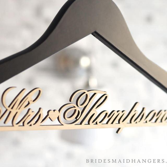Bridal Hanger, Wedding Dress Hanger, Custom Bride Hanger, Personalized Wedding Hanger, Engagement Gift, Bridesmaid Gifts, Mrs Hanger,Name 03
