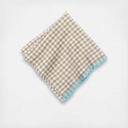 Caravan Gingham Tea Towels, Set of 2 - Grey/Dijon