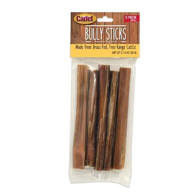 Cadet Small Bully Sticks Dog Treats - 4-6"/5pk