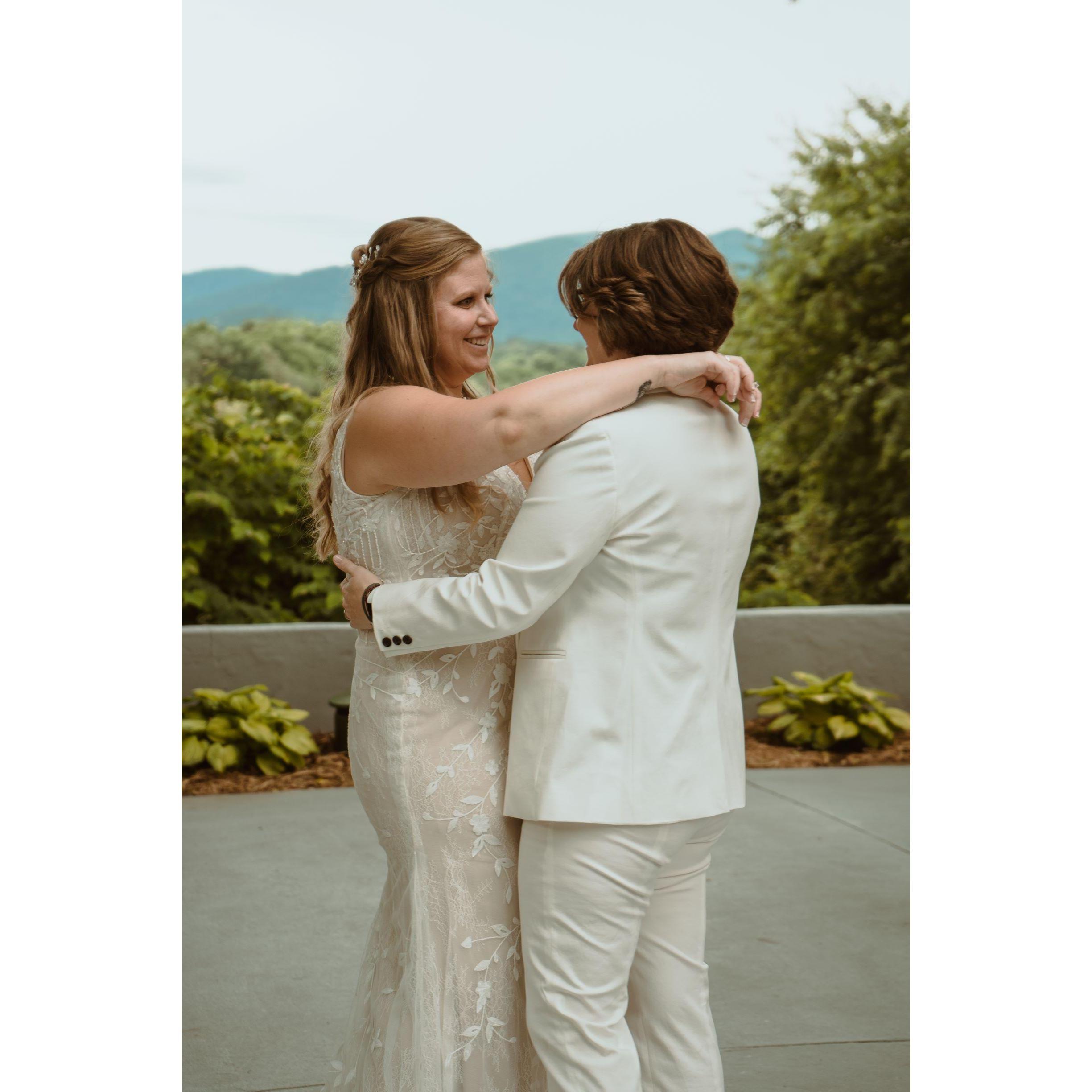 Our first dance to Etta James "Sunday Kind of Love".