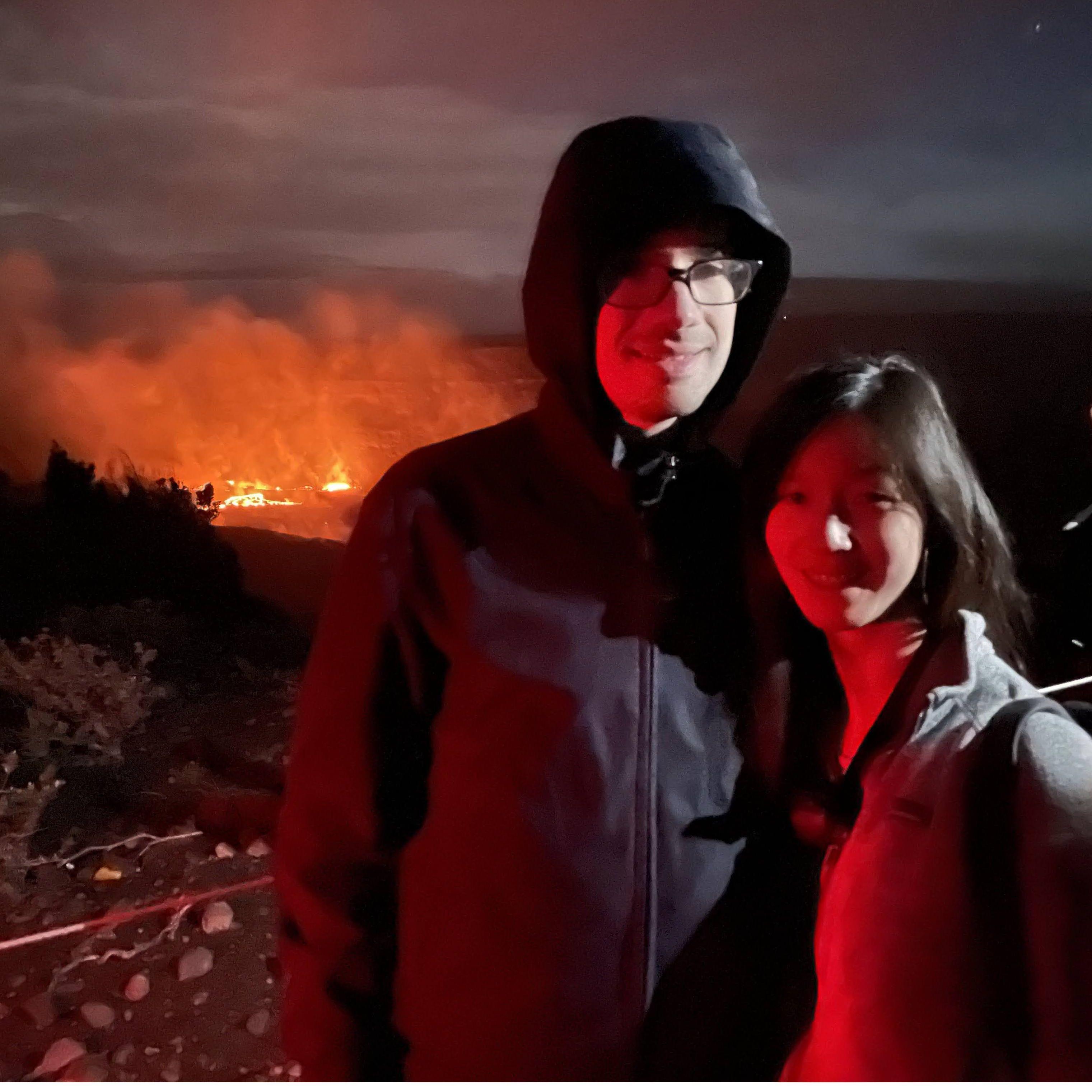 When Josh learned that Lauren got her sense of adventure from her parents. What an incredible trip to Hawaii Volcanoes National Park
