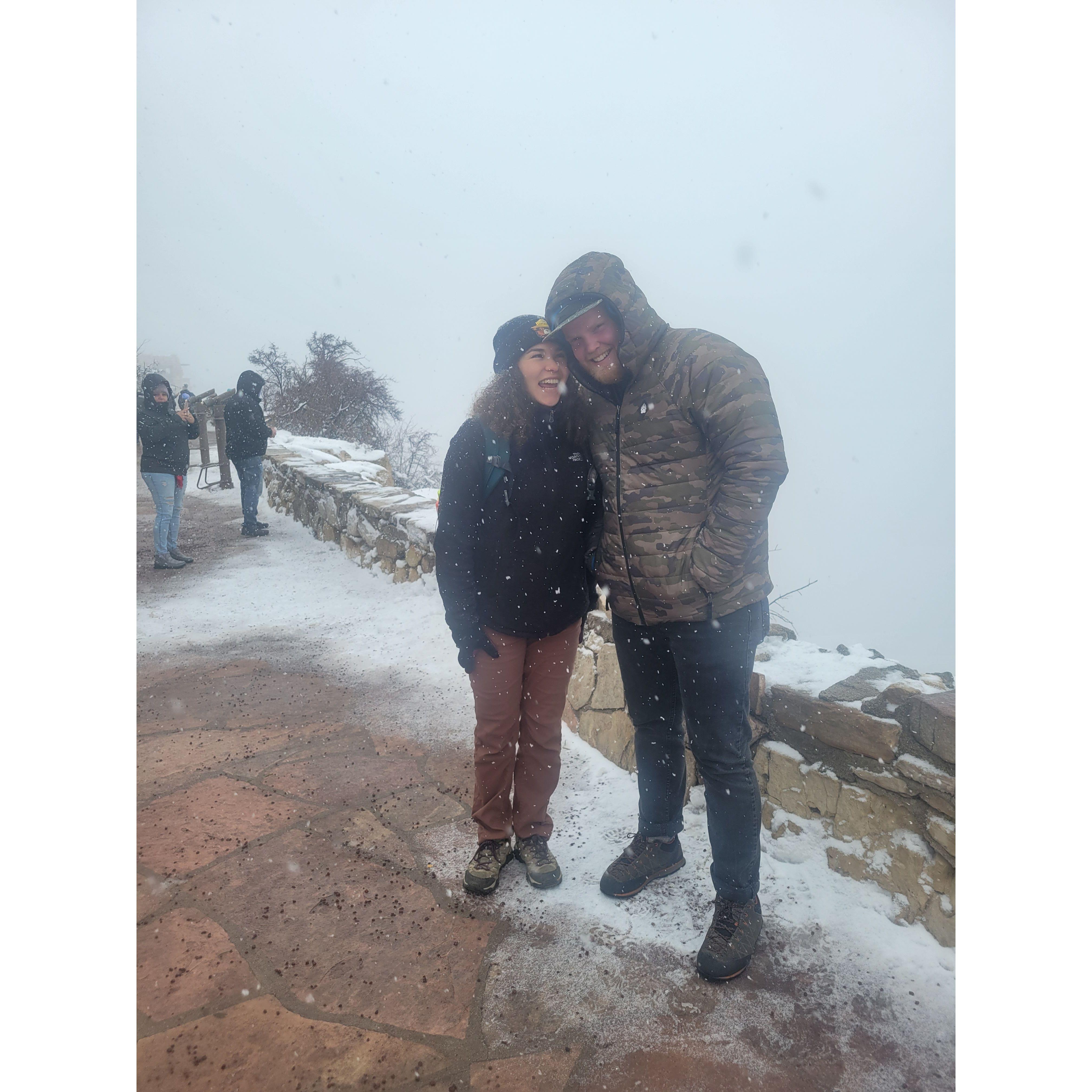 Ryan and Michelle at the Grand Canyon - Dec 2022