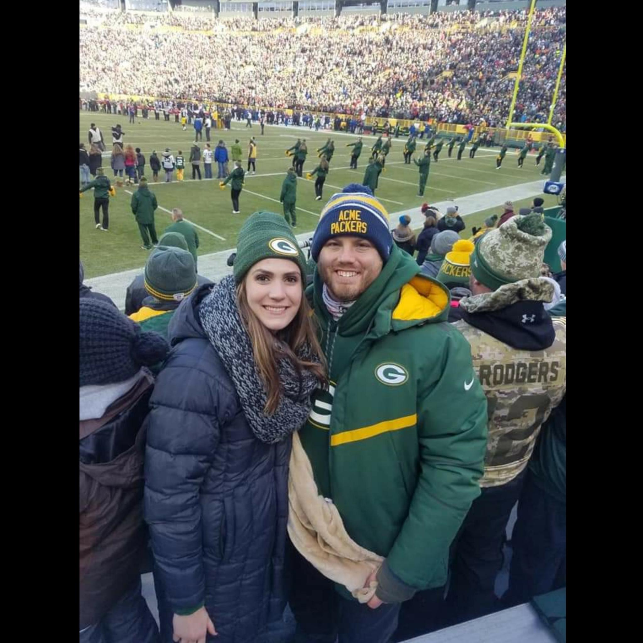 Up close for the Pack game