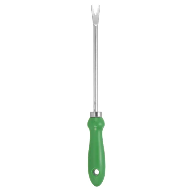 Unique Bargains Stainless Steel Patio Gardening Hand Weeding Digging Tool Weeder 1 Pc