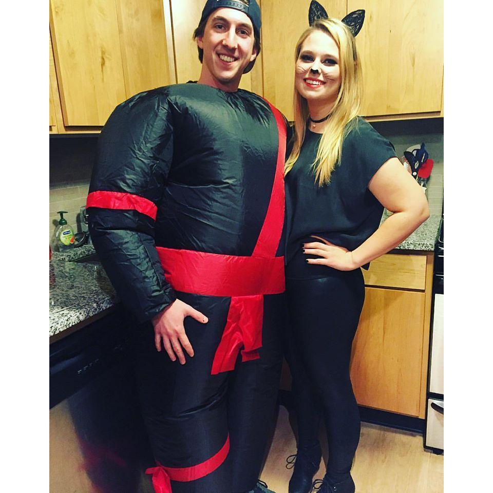 When a Ninja and a Cat walk into a bar... 
Halloween 2015