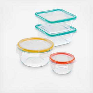 Total Solution Glass 8-Piece Food Storage Set