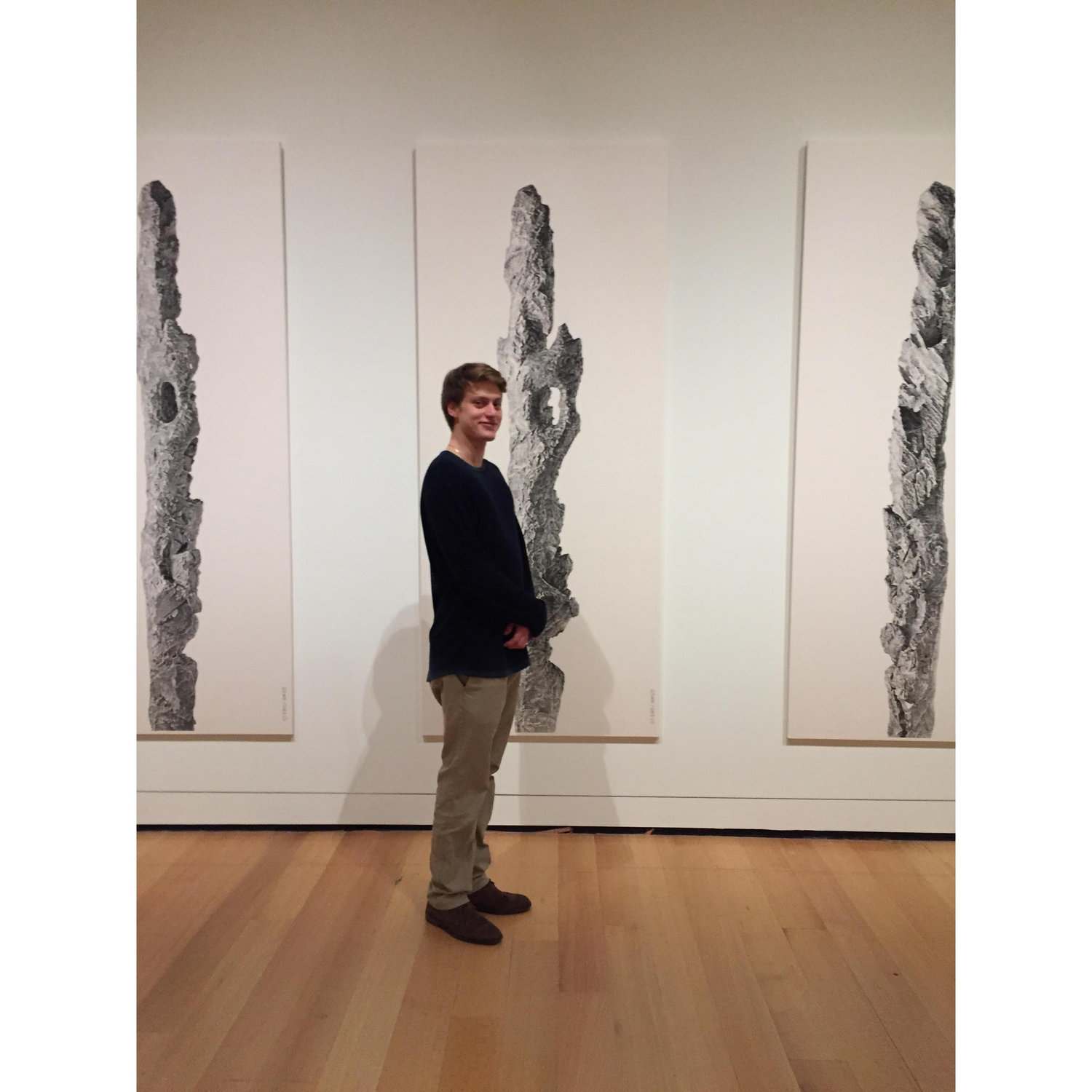Osky invited Gaby on their first date to the Museum of Fine Arts in Boston - Osky's parents were very proud (2018)