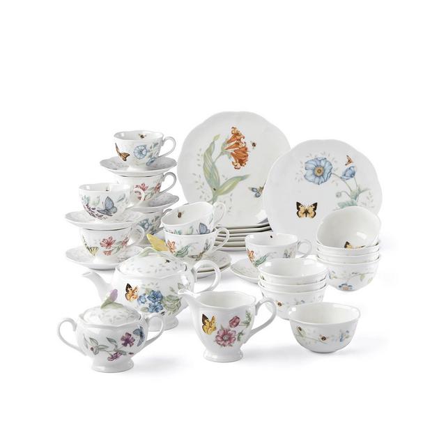 Lenox Butterfly Meadow 37 Piece Tea/Dessert set, Created for Macy's