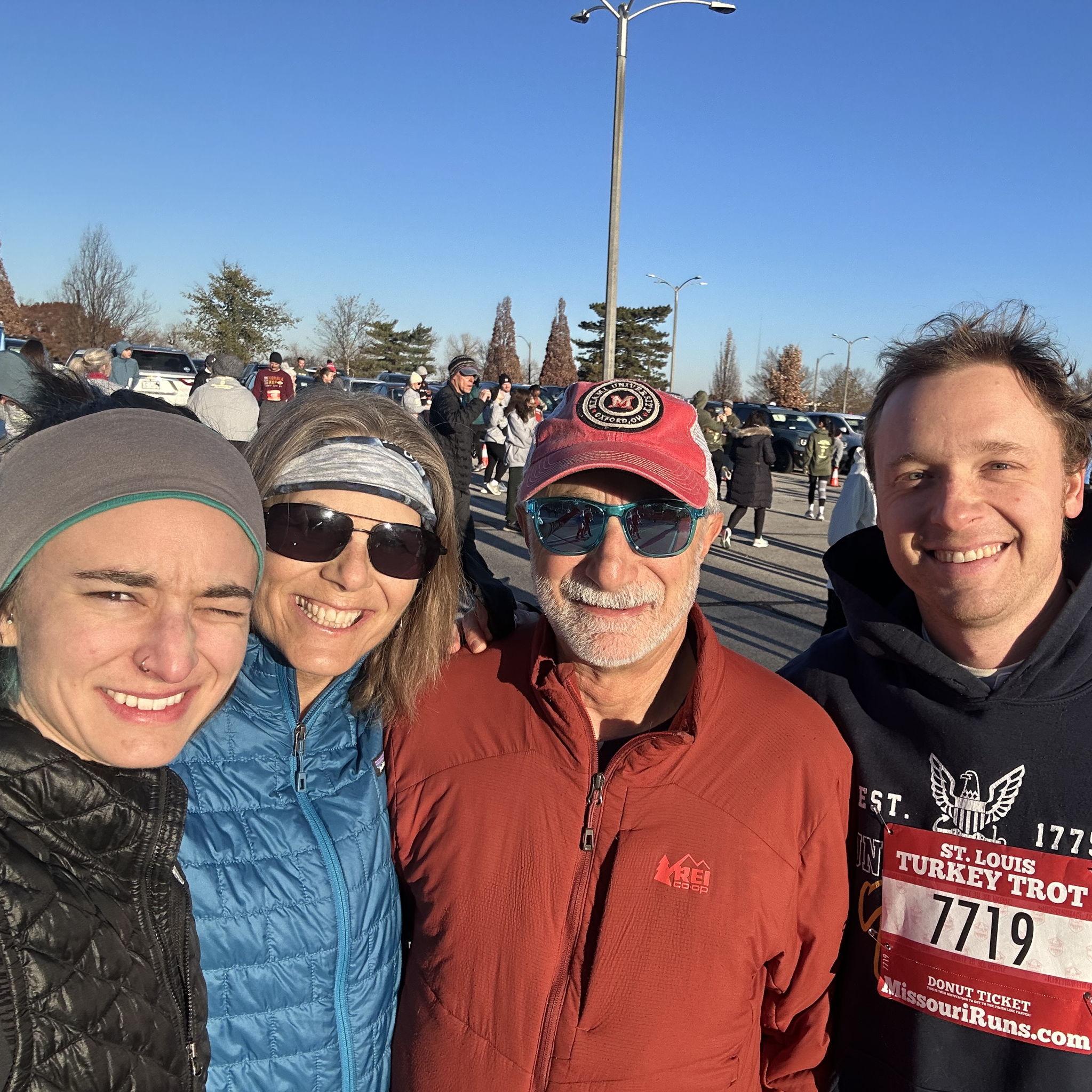 Forcing Ben to participate in the Turkey Trot