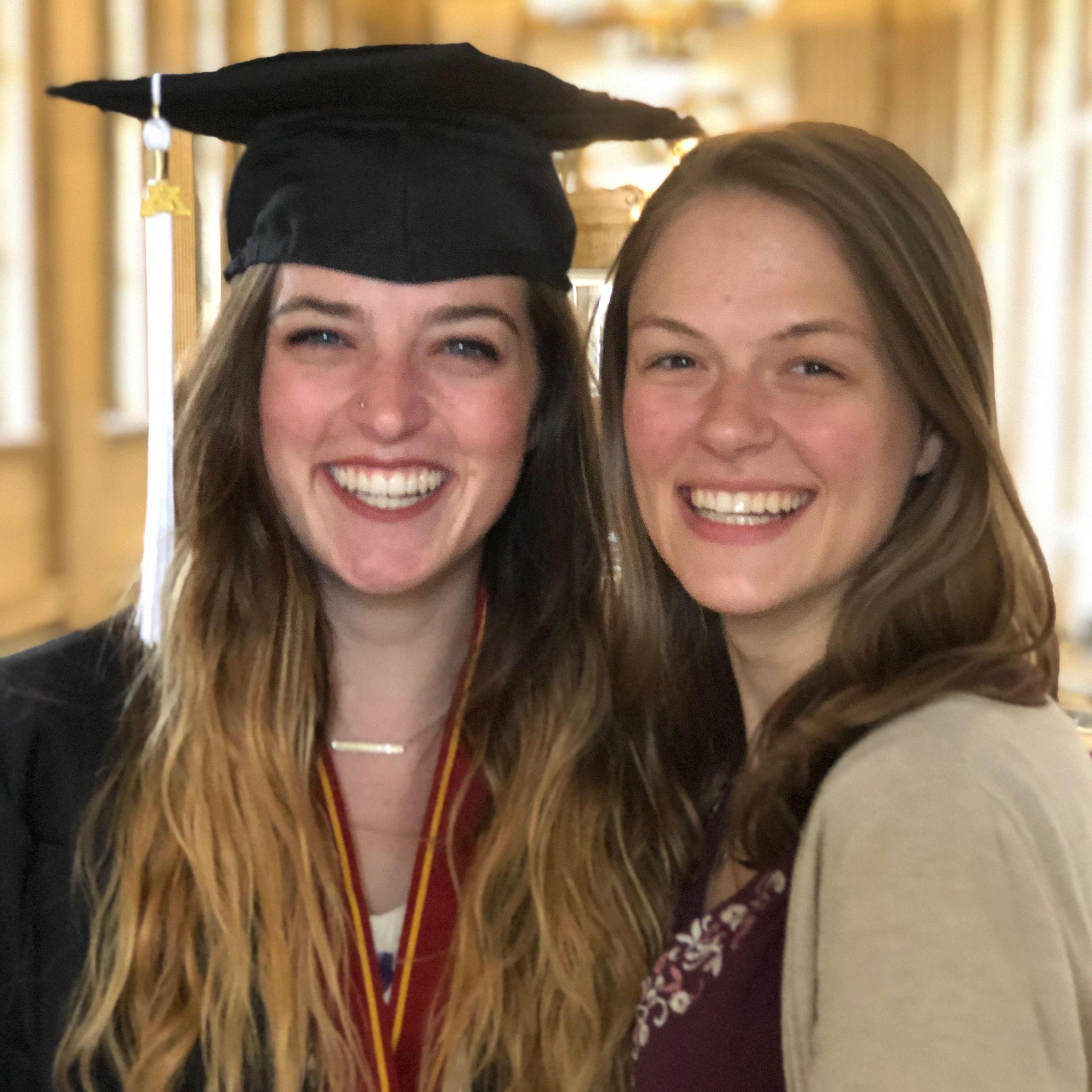 We graduated together in 2019. We are proud of each other every day, but this was a day where we especially felt it.