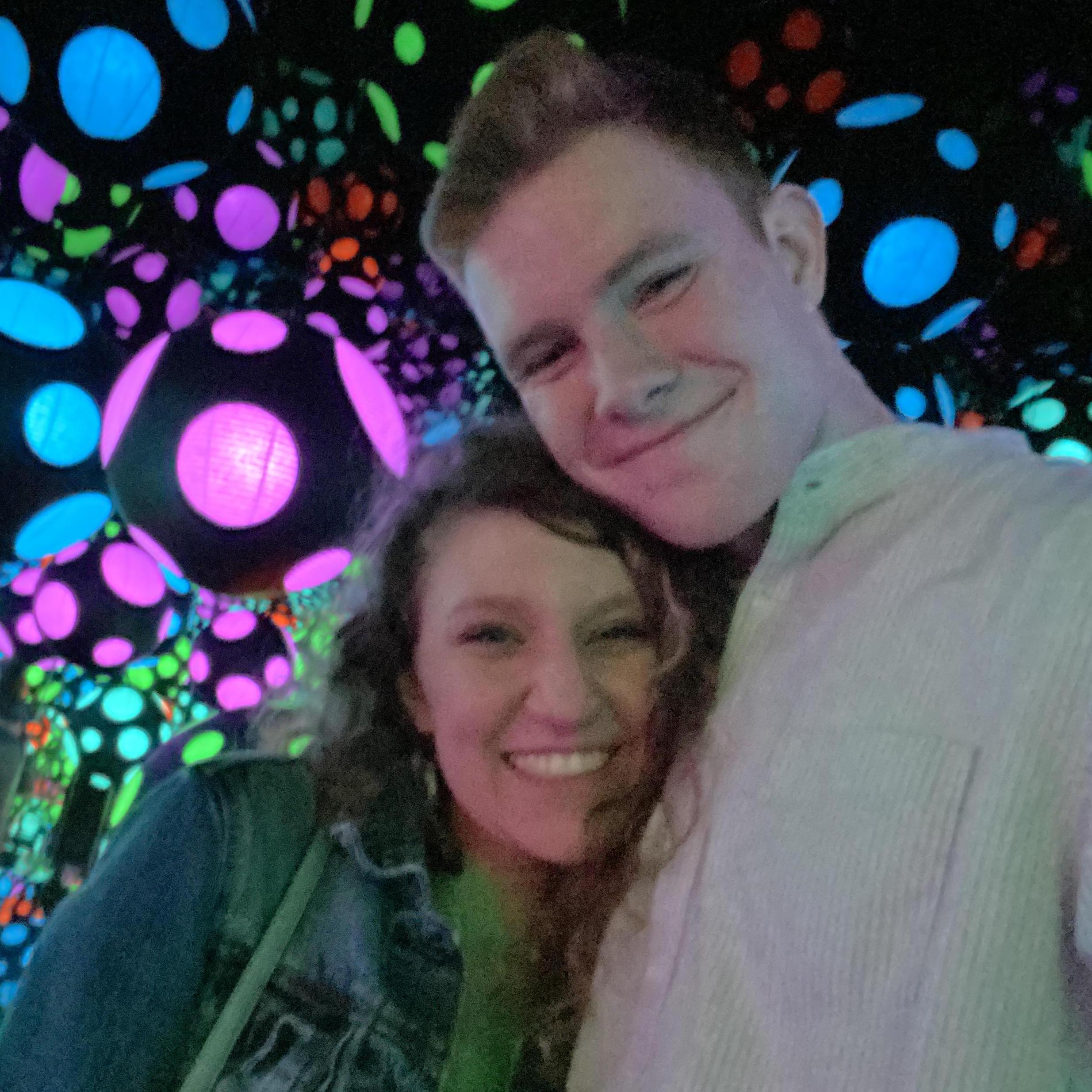 Our first date at Crystal Bridges in Bentonville, Arkansas