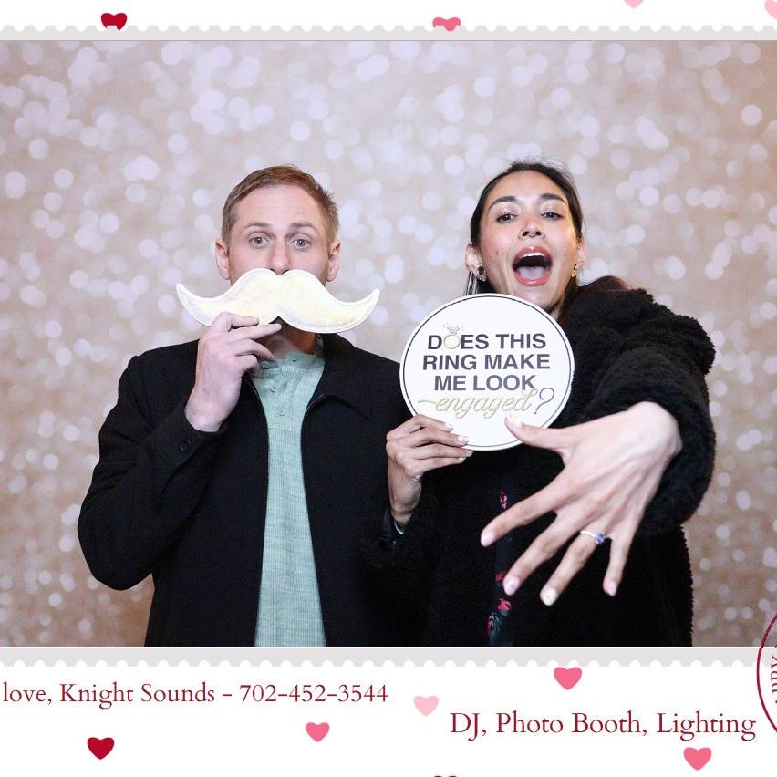 Our wedding venue had an open house. We went for the free food. We’ll have the same photo booth at our wedding.