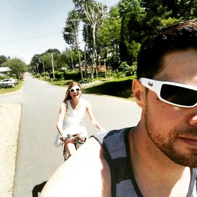 Portland, ME 2015. First trip together. Since our birthday's are just 3 days apart we typically gift each other with a long weekend away. And photo ops like this are forced upon Brett.