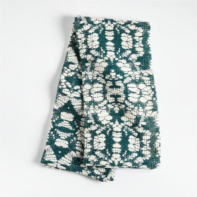 Splash Waffle Teal Dish Towels