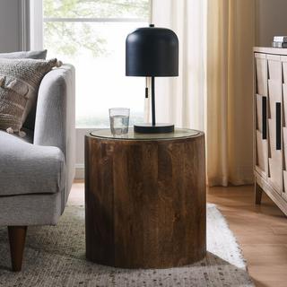 Truett Round Rattan Side Table