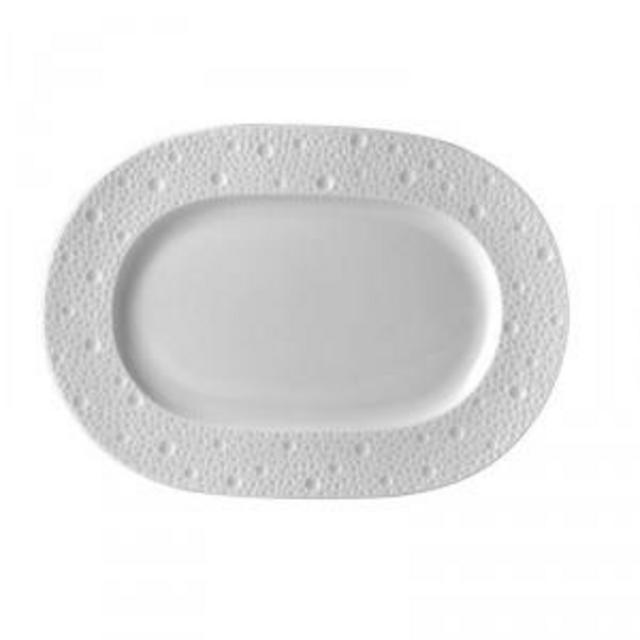 Ecume White 13" Oval Platter