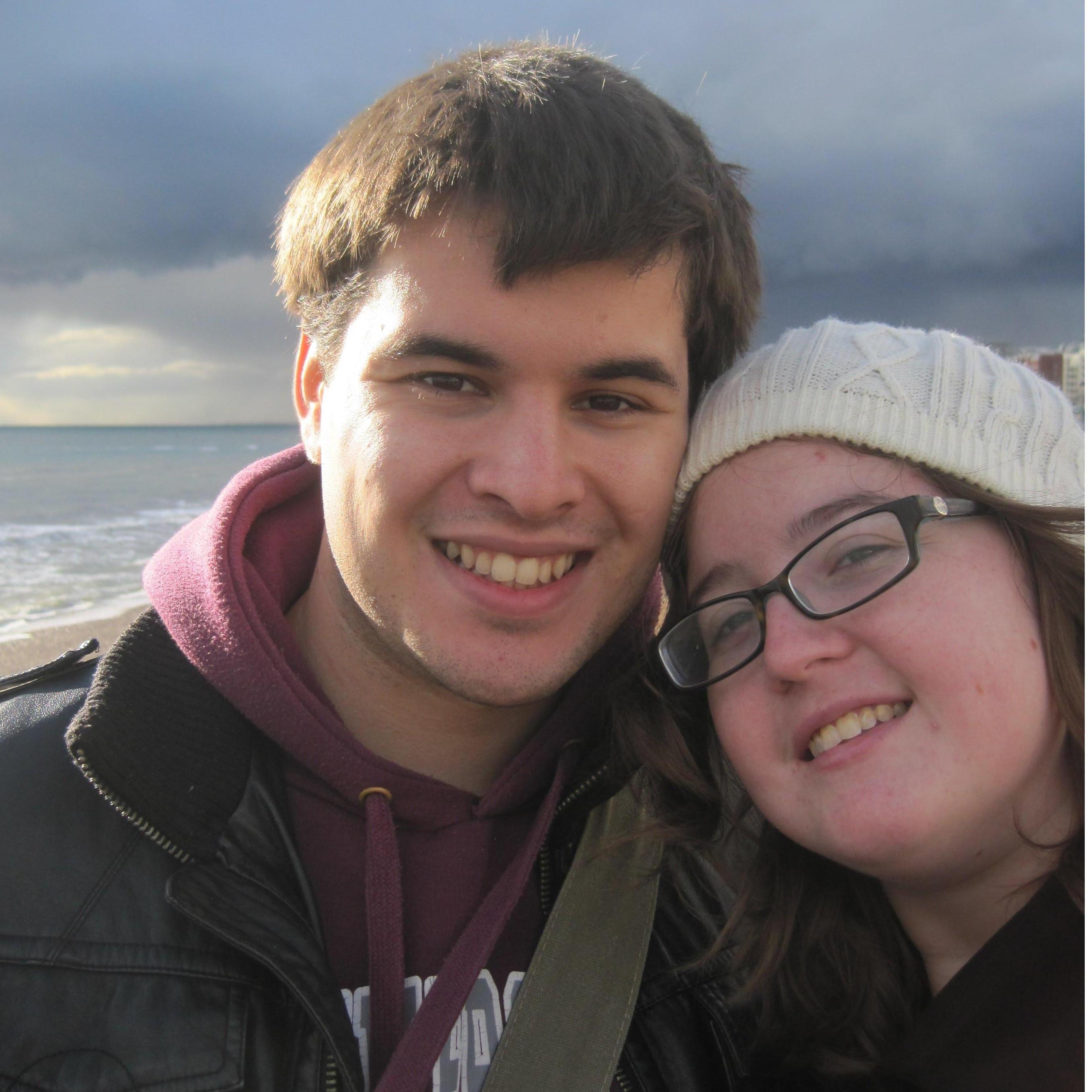 Photo from my first visit to Brighton after David and I started dating.
