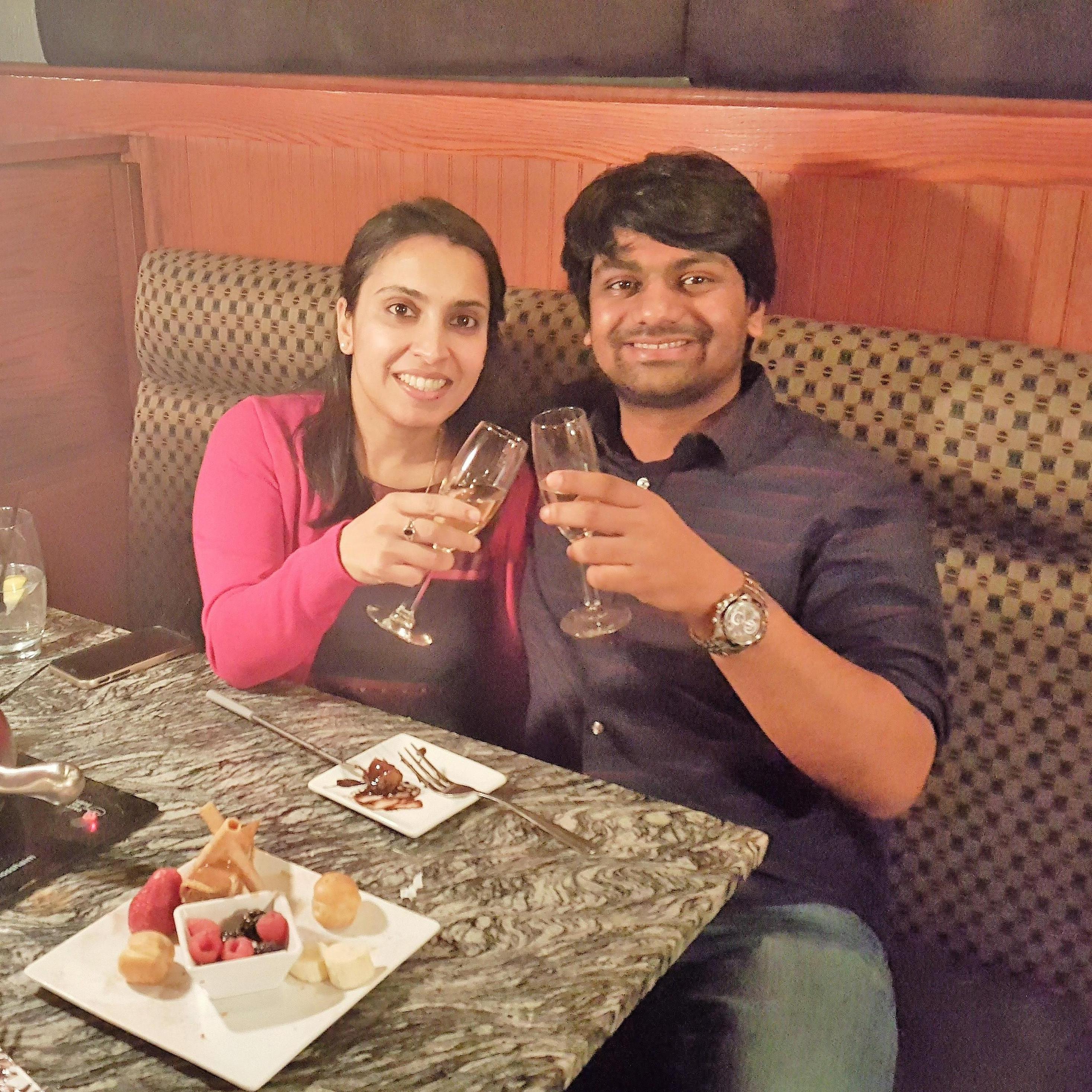 Our first Valentine's date.