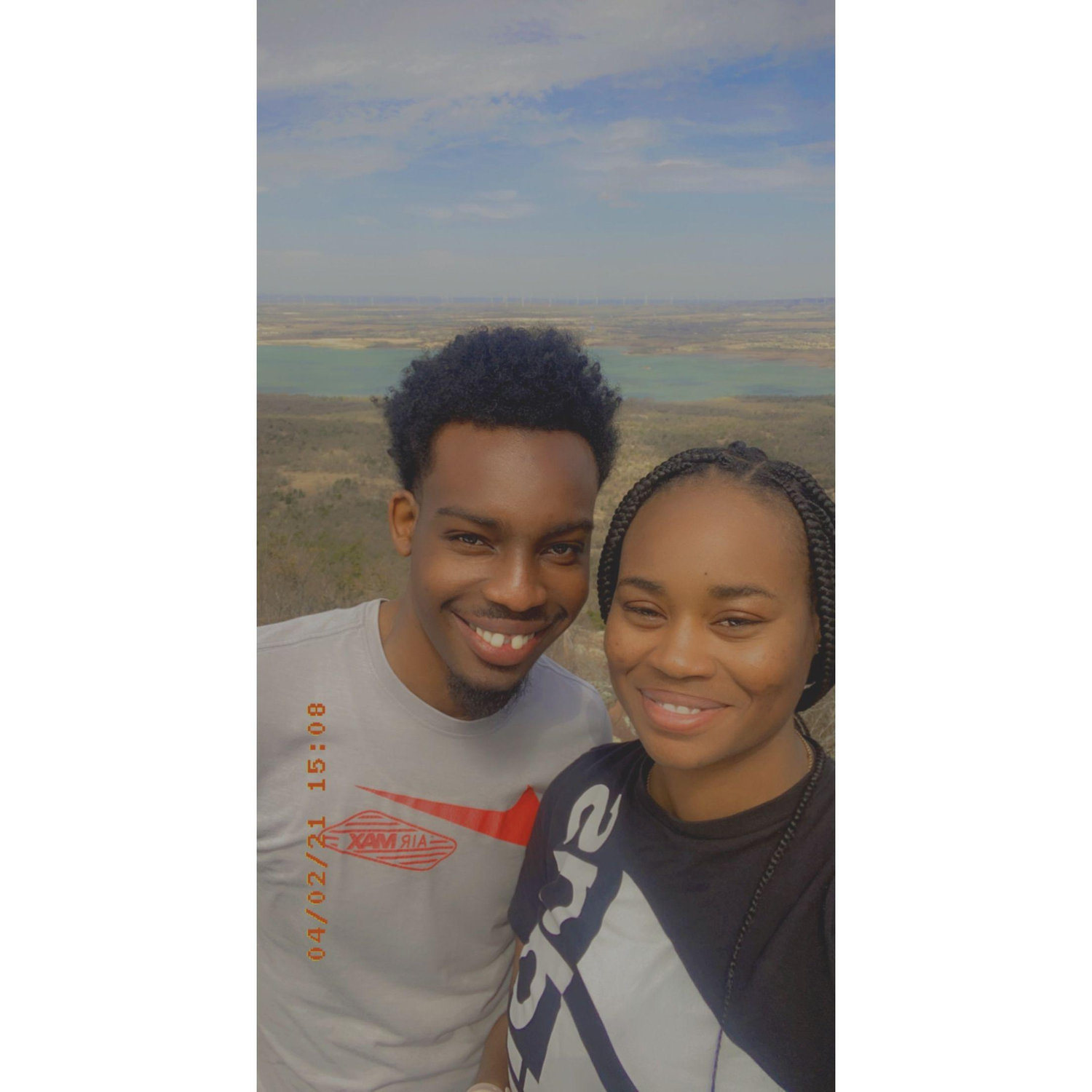 One of our first dates at Wichita Mountains, OK