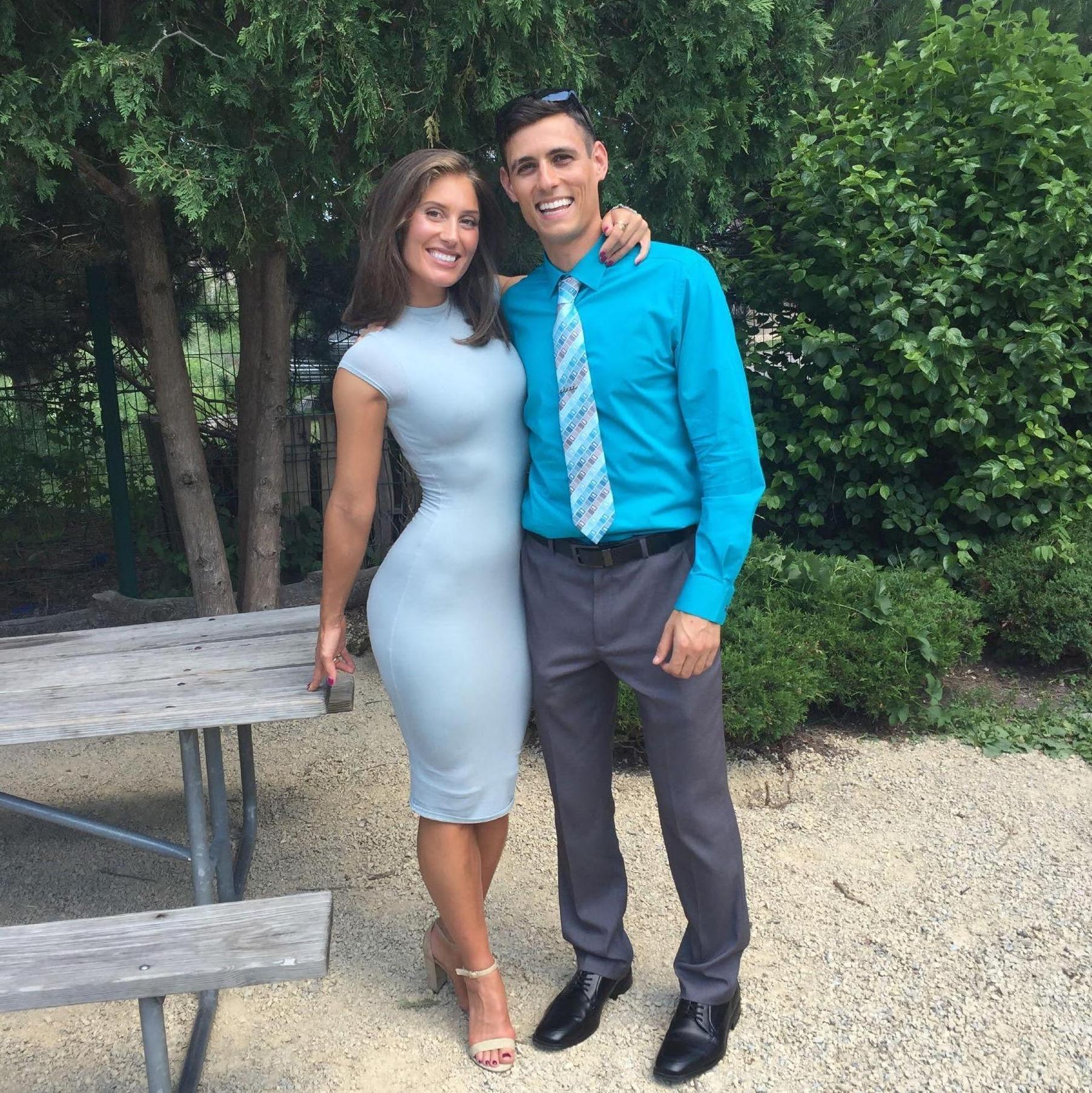 Our first wedding together and the first time Adam met the extended family in 2016.