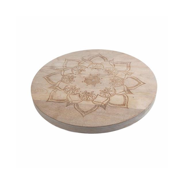 Thirstystone Mandala Etched Wood Lazy Susan