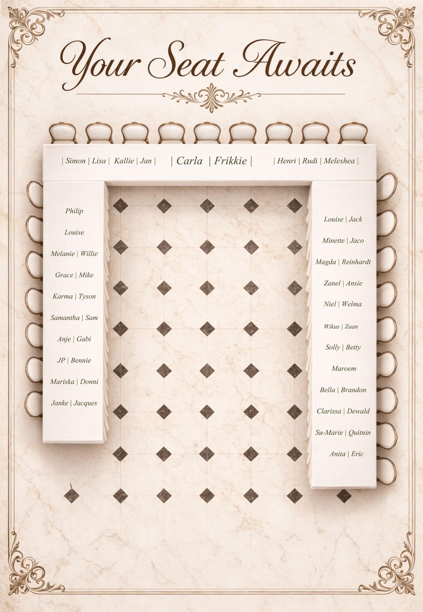 The Wedding Website of Carla Janse van Rensburg and Frikkie Janse van Rensburg